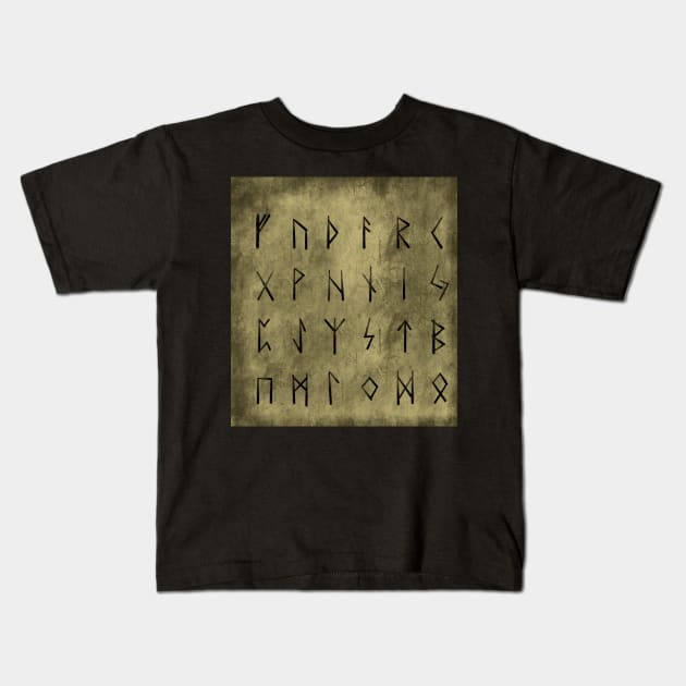 Runes Kids T-Shirt by Kcinnik